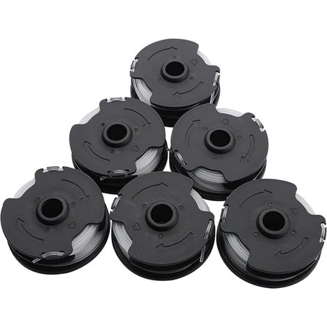 Confezione da 6 bobine di filo di ricambio per decespugliatori LIDL Parkside PRTA 20-Li A1 / B2 / C3. Accessori per decespugliatori, 8,3 m (27 piedi), per PRT 300 A1, PRT 550 A1/A3/A5 (1/5)