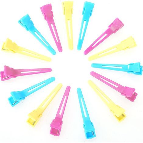Lot de 60 Pinces à Cheveux Colorées pour Salon, Barrette de Coiffure pour Teinture, Coupe et Mise en Plis (1/5)