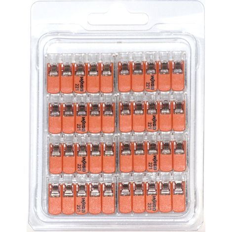 Wago 221-6 Klemmen 8x 221-615 - Kabel Draht Verbinder in der wiederverschließbaren Box - Original WAGO (1/5)