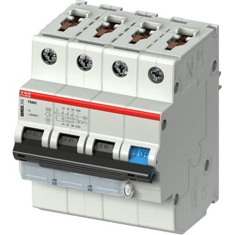 SMISSLINE- Disjoncteur Différentiel FS403MK-Courbe C20A/0.03 Type F 2CCL563310E0204 ABB G147075