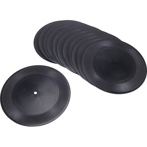Set mit 12 leeren Vinyl-Schallplatten für die Heimdekoration – CD – Schwarz (1/5)