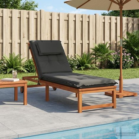 vidaXL Coussin de transat GEMERT 100 % polyester Anthracite (1/5)