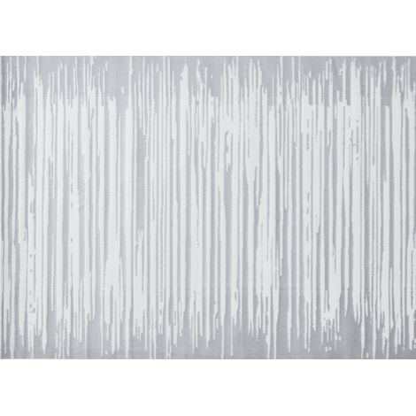 Tapis gris et blanc 160 x 230 cm FROST (1/4)