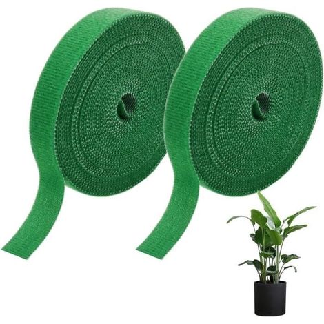 Verstellbare Pflanzenhalter - 2 Rollen - 5m x 10mm - Robust - Wiederverwendbar