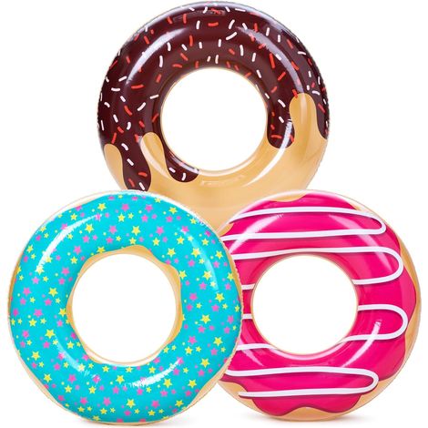 Flotteurs de Piscine gonflables avec Paillettes 32.5" /82.55cm(3 Packs), Tubes de flotteurs de Piscine pour la Piscine, Les Enfants, Les Adultes, la Plage et l'extérieur. (1/5)