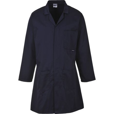Blouse de laboratoire RS PRO, Homme, Bleu marine, taille XXL, Réutilisable ( Prix pour 1 )