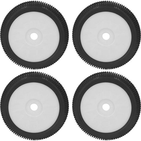 pneus en caoutchouc RC, adhérence optimale, haute résistance à l'abrasion, roues flexibles de 17 mm pour Redcat (blanc). (1/5)