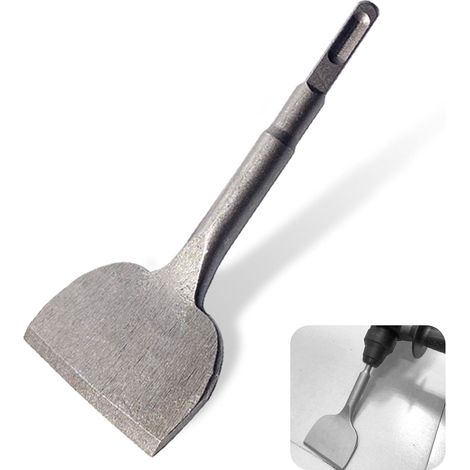 Burin à carrelage - 165 mm x 75 mm - Burin à craqueler - Ciseau courbé pour enlever le carrelage - Forets de burin à manivelle pour carrelage de sol en céramique et (1/5)