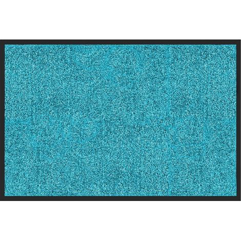 Tapis de Porte, Paillasson d'entrée, Rhine, Turquoise, 200 x 200 cm