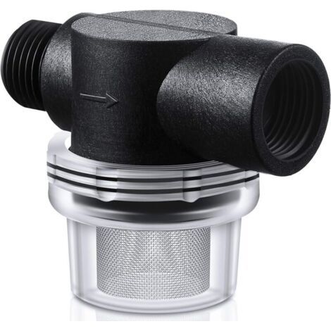 Filtro a rete per pompa dell'acqua, filtro a rete di ricambio a vite per tubo flessibile da 1/2 pollice per camper, compatibile con pompe WFCO o Shurflo.