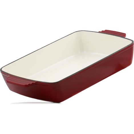 Mahlzeit Casseruola in ghisa quadrata 3,8 litri Ciliegio scuro Adatta all'induzione, incl. 2 maniglie (1/5)