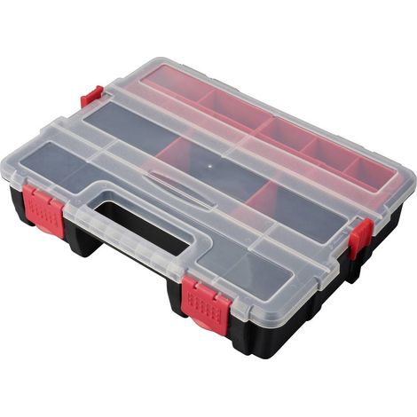 TOOLCRAFT Cassetta per minuteria (L x L x A) 285 x 225 x 60 mm Scomparti: 21 suddivisione variabile Contenuto 1 pz.