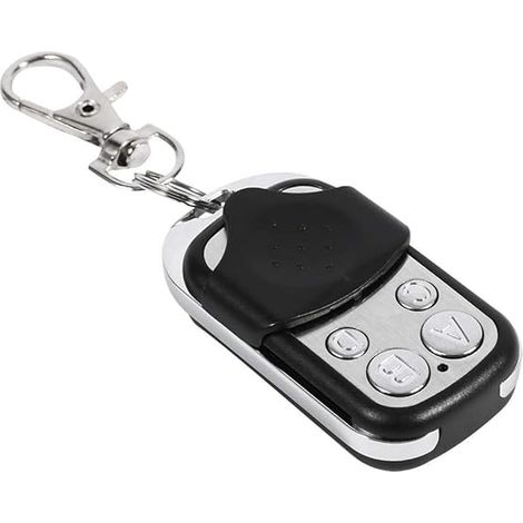 Ouvre-Porte de Garage à Distance, telecommande Universelle Portail télécommande sans Fil de clonage Universelle Fob 433 MHz Porte-clés Remplacement pour Porte de Garage de Voiture