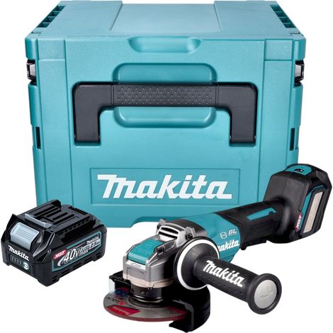 Makita GA 044 GD101 Amoladora angular sin cable 40 V máx. 125 mm X-LOCK Brushless + 1x batería recargable 2,5 Ah + Makpac - sin cargador