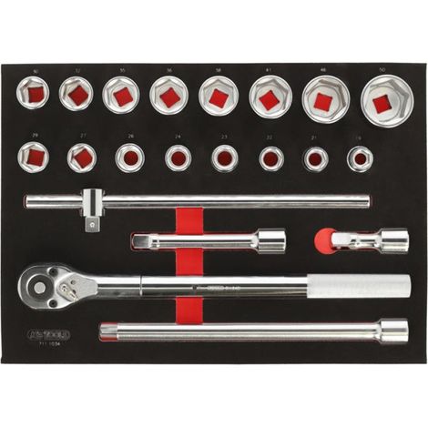 Modulo di bussole e accessori 3/4'', 21 pezzi