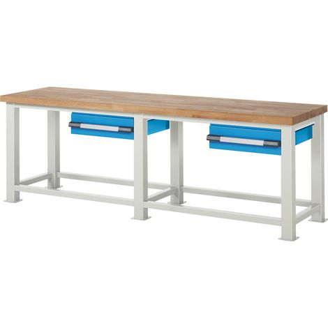 eurokraft pro, Établi pour charges lourdes, 2 tiroirs, l x p (1/2)