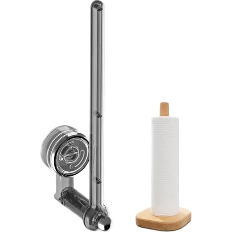 Porte-essuie-Tout,Support pour Rouleaux de et Serviettes - Distributeur à Ventouse pour Cuisine Salle de Bain Maison Bureau Organisation et Rangement (1/5)