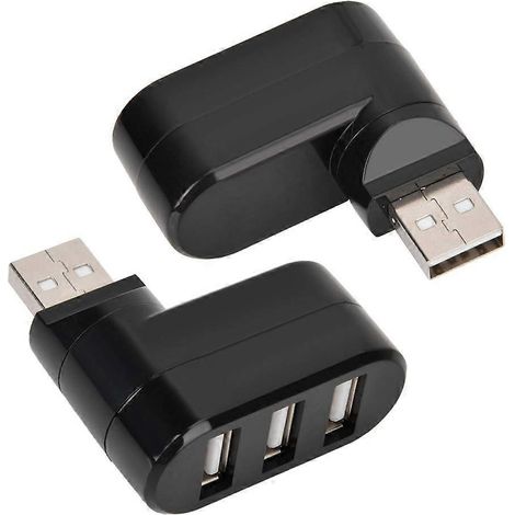 Hub USB, hub USB 2.0 à 3 ports, mini répartiteur USB portable, extension haute vitesse, adaptateur multi-USB (1/5)