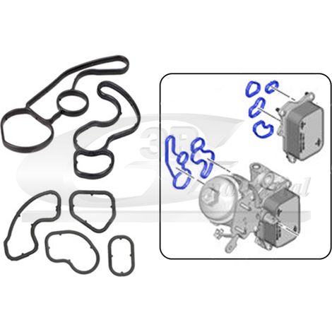 3RG 76205 KIT JUNTAS INTERCAMBIADOR (6PCS)