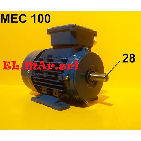 HP 3,5-2,5 KW 2,5-1,8 Mec 100 2800-1400 Giri Motore Elettrico 2 velocità B3 con piedini