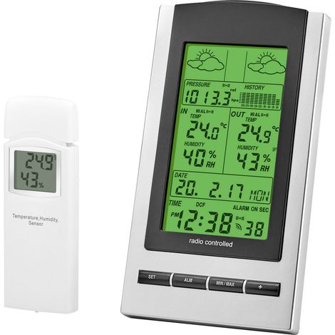 Eurochron WH1173 9223c3b Funk-Wetterstation Anzahl Sensoren max. 1 (1/5)
