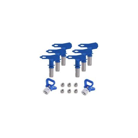 Buses Airless réversibles 6 tailles 211/315/417/517/515/523 – Acier inoxydable et carbure de tungstène – Pulvérisation uniforme pour peinture (1/5)