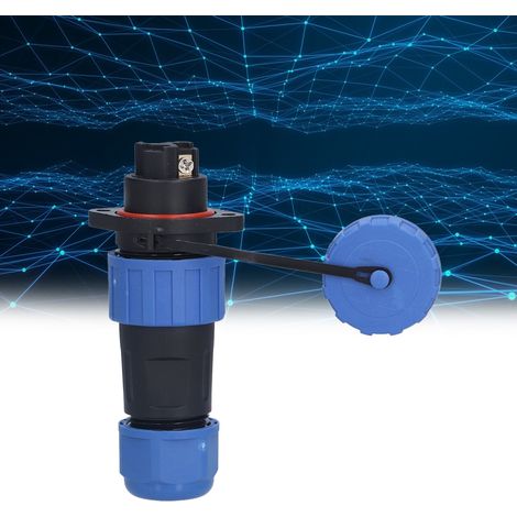 IP68 wasserdichter Luftfahrtstecker mit lötfreiem Flansch LP20, 250 V lötfreier Stecker/Buchse Mehrleiter-Klemmenblock Φ6-12 mm² 3 Leiter (1/5)