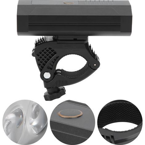 Wiederaufladbares USB-Fahrrad-Frontlicht, verstellbar und wasserdicht, mit Halterung. (1/5)