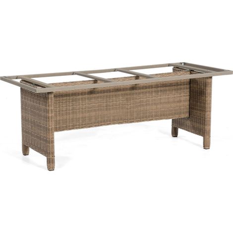 Tischgestell Base-Polyrattan 190/90 cm A lu/KS rustic-stream