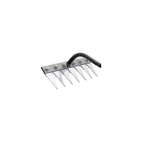 Tondeuse à gazon désherbage sol meuble 7 griffes métal multi-usages herbe durcie jardinage cadeaux désherbeur durabilité facile à utiliser jardinage semis parterre de fleurs outils agricoles (1/5)