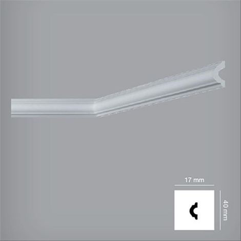 Cornice decorativa per soffitto mod. 'i745' - mm 17 x 40 - 110 pz (1/3)
