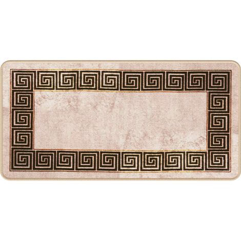 Pasillo de alfombra MARSA Negro 50 x 100 cm Poliéster y PVC vidaXL