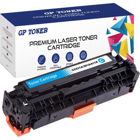 Toner für HP CC531A/CE411X/CF381X Cyan GP (1/5)