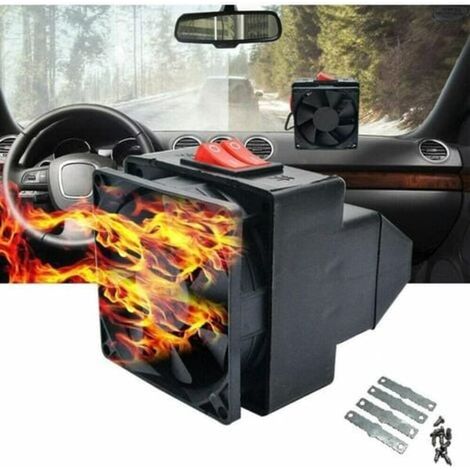 Chauffage voiture portable 12V 300W - Déshumidificateur et dégivreur pare-brise rapide, soufflerie thermique puissante pour éliminer la neige facilement (1/4)