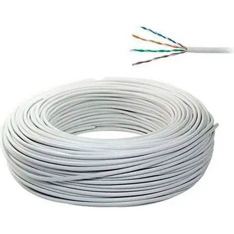 Câble téléphonique-ADSL de 25m 4 paires de type 298 ivoire. (1/3)