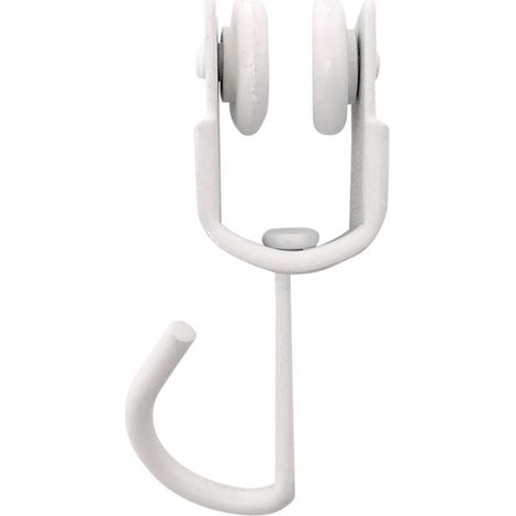 FPLUS polea riel cortina interior blanco , POLEA RIEL CORTINA INTERIOR BLANCO TLD18 (1/2)