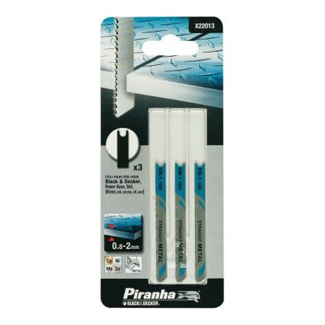 Piraña X22013 3 Cuchillas Metal Fresado T/Fine