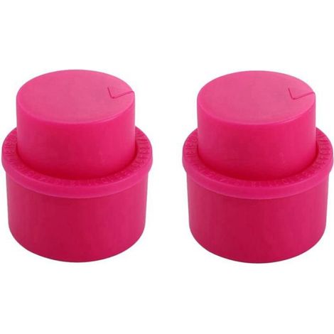 Capuchon de Pression Sous Vide GazéIfié Bouchon de Pompe à Boisson Cola Soda Saver Couvercle (Rose Rouge) (1/4)