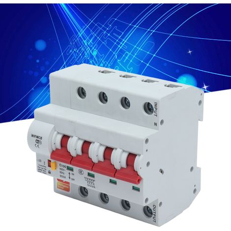 Intelligenter 4-poliger Schalter mit Fernbedienung, WLAN und Bluetooth, 100-A-Leistungsschalter (1/5)
