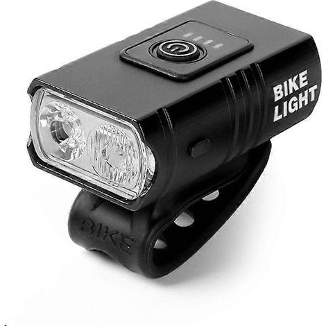 1200-mAh-Fahrradlampe T6 mit Mengenanzeige, Abblend- und Fernlicht, wiederaufladbar für Mountainbikes (1/5)
