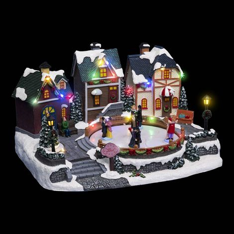 Bola de Navidad Musical Aldea Iluminada 23 LED - Feeric lights & christmas