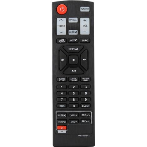 Télécommande audio alternative pour barre de son LG AKB73575421, compatible avec les modèles NB3530A et NB4530A. (1/5)