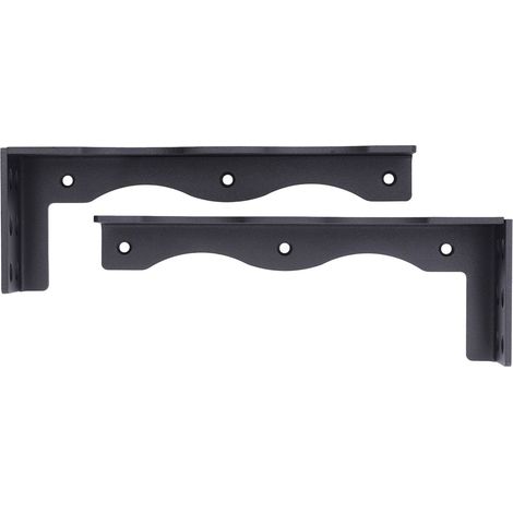 Support d'étagère flottant robuste en acier au carbone, résistant à la rouille, supportant jusqu'à 36 kg (80 lb), idéal pour la cuisine, la salle de bain ou le bureau. (1/5)