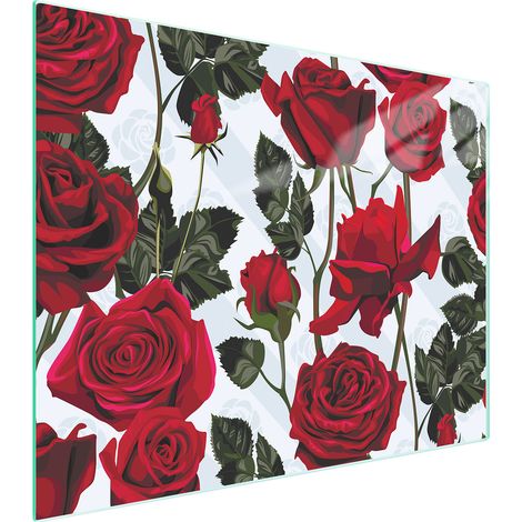 Glasschneidebrett 52x40 Rosen (1/5)