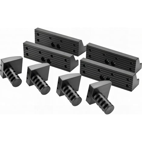 4 Butées basses + 4 mors larges pour tour de 19 mm (1/4)