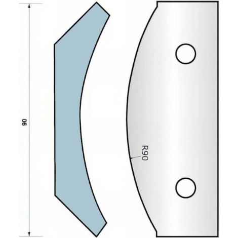 Jeu de 2 fers Profilés Ht. 90 x 5,5 mm - N° 325 Corniche - Résistance et Précision - Outil pour Menuiserie - Diamwood