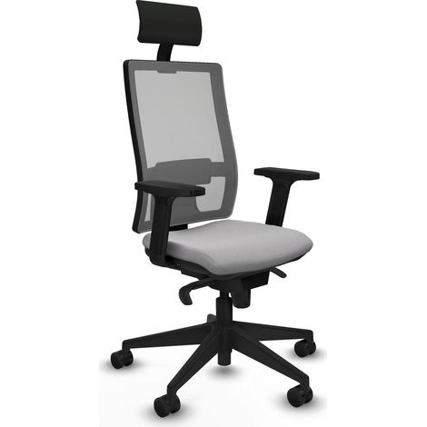 piqueras-y-crespo Horna chaise bureau gris clair confortable