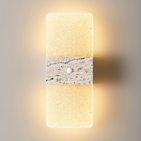 Applique murale LED sans fil avec commande tactile à détecteur de mouvement, idéale pour les salons et les cages d'escalier. (1/5)