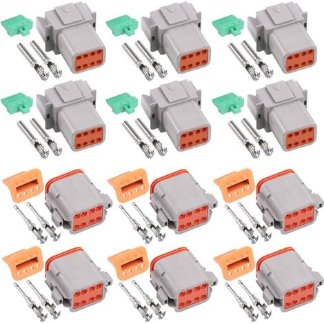 Lot de 102 connecteurs de fils électriques étanches mâles et femelles à 8 broches pour moto, scooter, voiture, camion, bateau (1/5)
