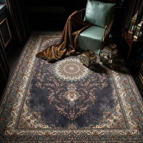 Tapis oriental tissé Beauty Array - 150x100cm, Rectangular - 80% Polyester, 20% Coton - Tissé - Gris